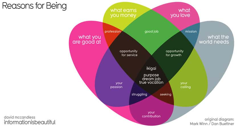 Sloww Ikigai Diagram David McCandless