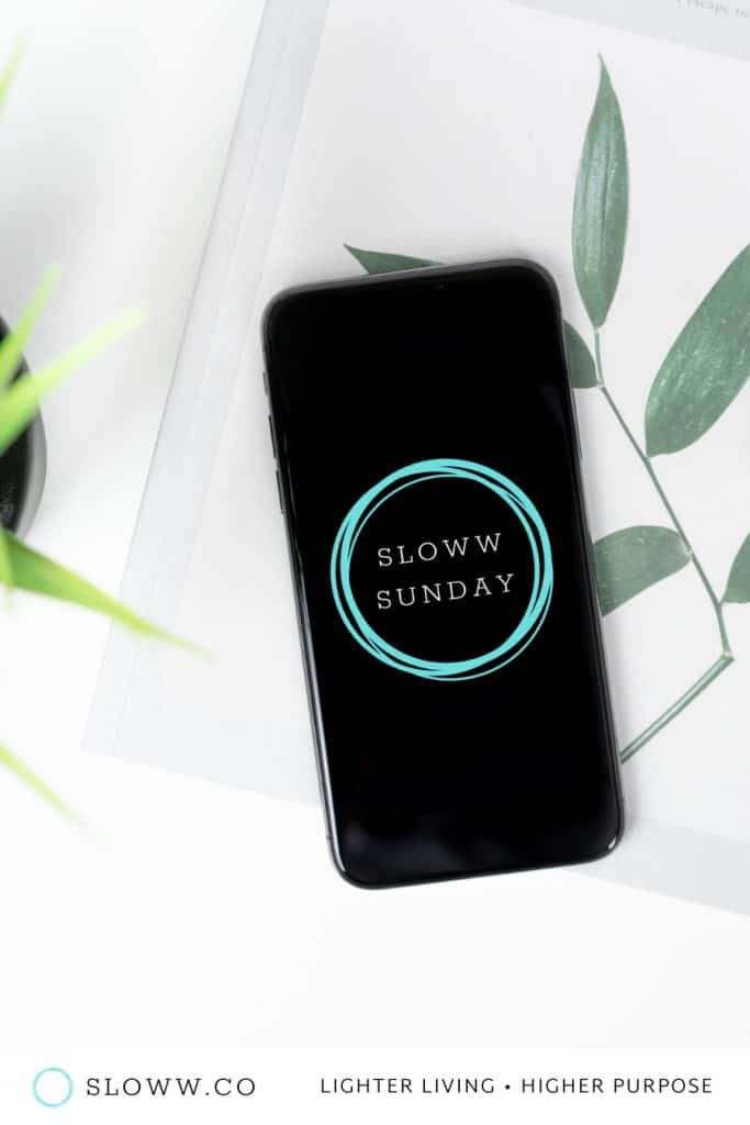 Sloww Sunday Newsletter Launch iPhone