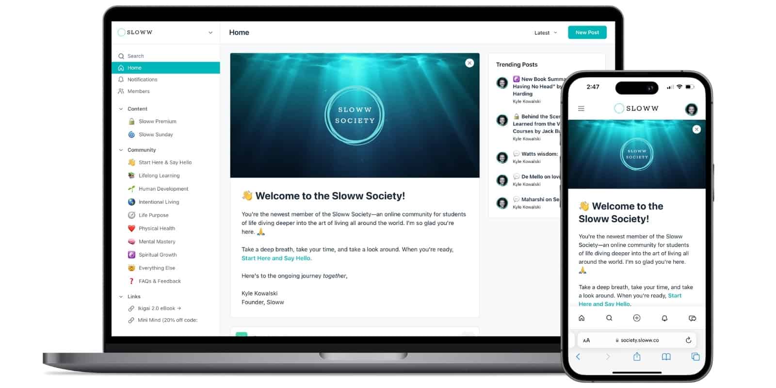 Sloww Society Premium Community