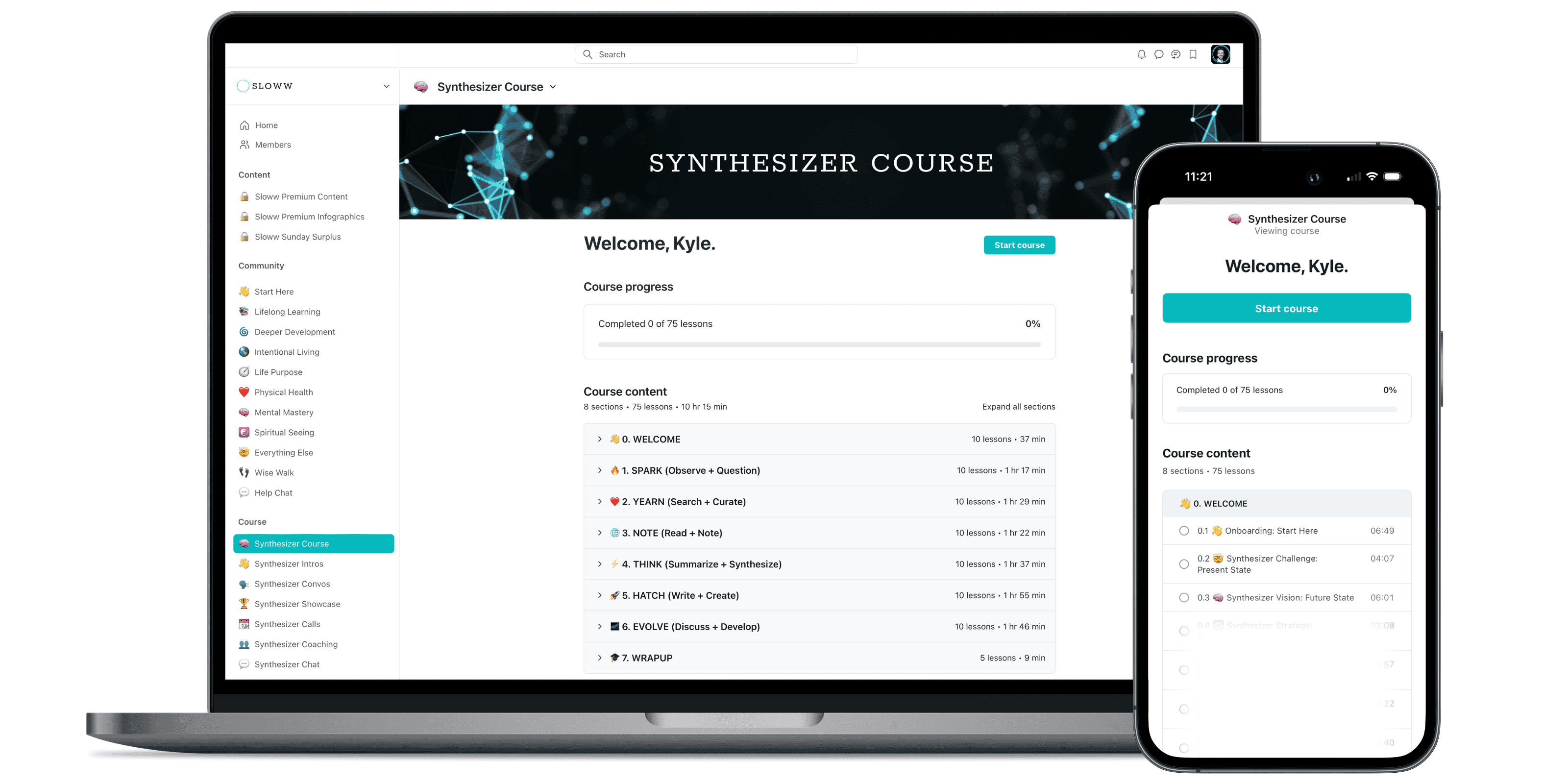 Sloww Synthesizer Course Devices